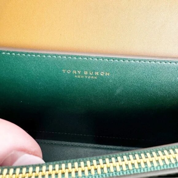 NWT Tory Burch Women's Small Eleanor Wide Convertible Shoulder Bag in Moose - Picture 6 of 9